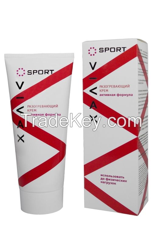 Sports tonic cream with warming effect to be ready for training