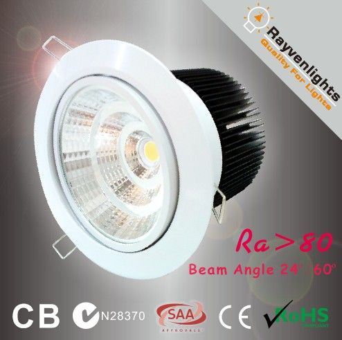 35W cut out 125mm COB LED lights for ceiling