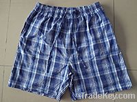 mens 100% cotton woven shorts