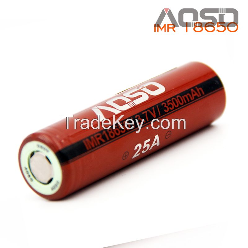 10000mah li-ion 18650 battery pack aosibo high drain 18650 battery 3500mah 25A battery supplier