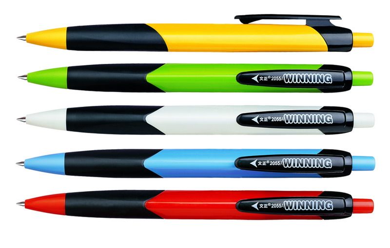 Hot sale Triangle Plastic Ball Pen (WZ-2055A)