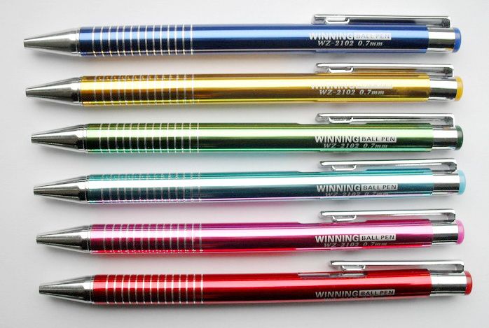 Fashionable Metallic Winning Ballpoint Pen (WZ-2102)