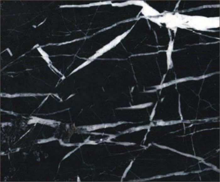 2cm polished black marquina marble slab from china 