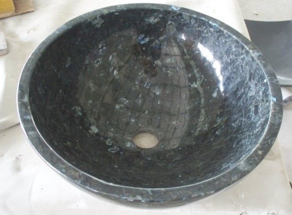 Black pearl granite bathroom sink with Faucet