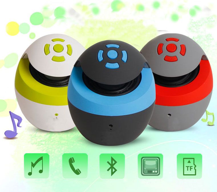 Portable Bluetooth speaker with microphone and FM radio