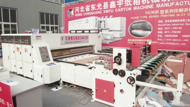 XY-C1 multicolor printing die-cutting with slotting combined machine