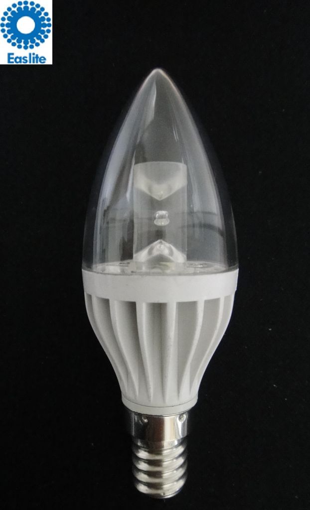 3W LED CANDLE LIGHT PLASTIC BODY GOOD HEAT SINK DIMMABLE