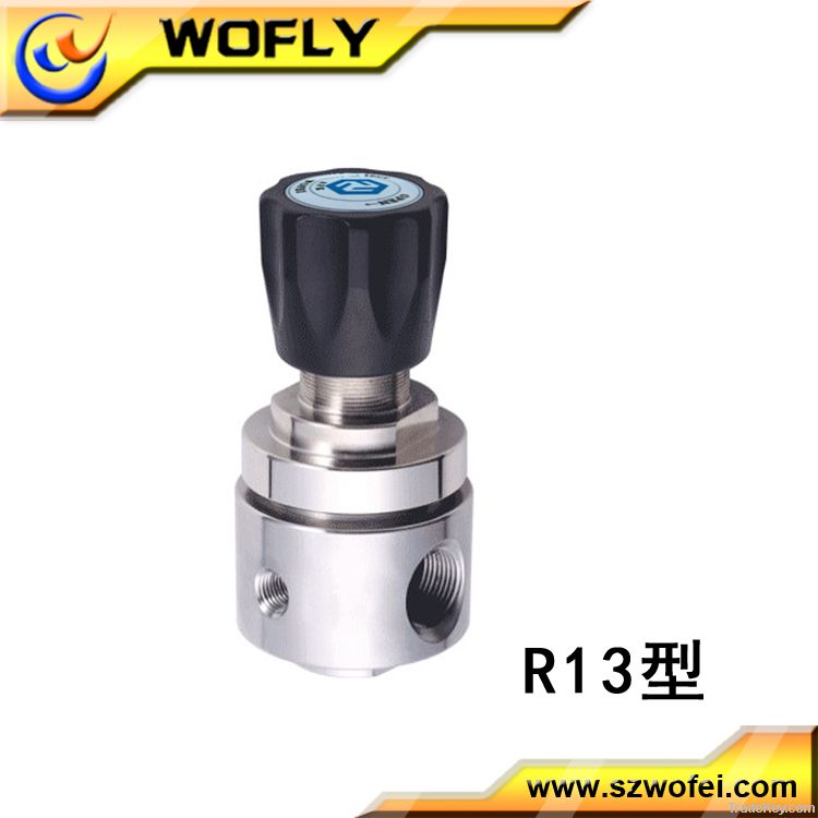 High pressure CO2 single stage pressure regulating valve