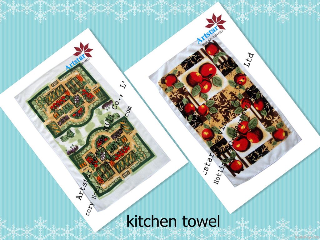 microfiber printed kitchen towel