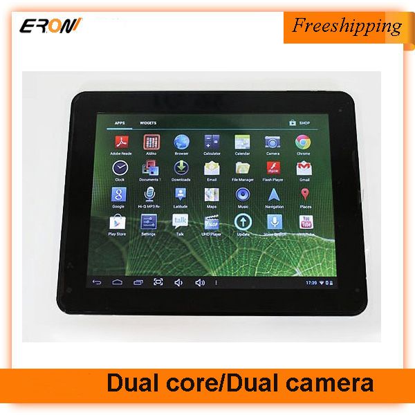  2013 cheap 9.7 inch dual core tablet pc with dual cameras,IPS Screen and 8000mAh battery