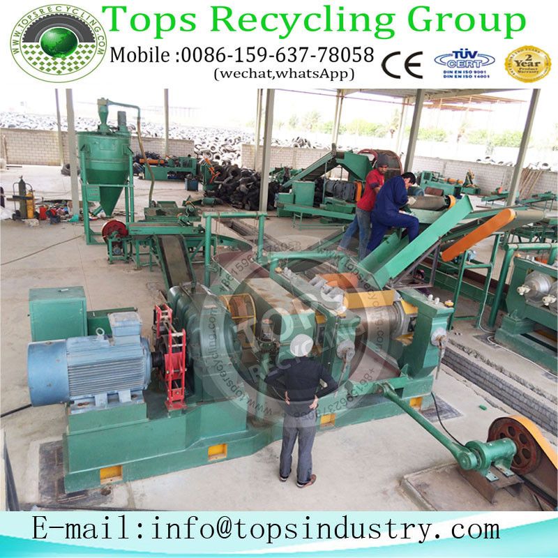 Used  Tyre Recycling Shredder For Sale