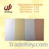 metallic aluminum high pressure laminate sheet