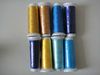colored dyed 120d 2 filament viscose rayon embroidery thread polyester yarn
