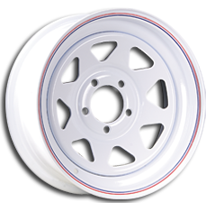 Trailer Wheels - Steel 8 SPOKE TRAILER 