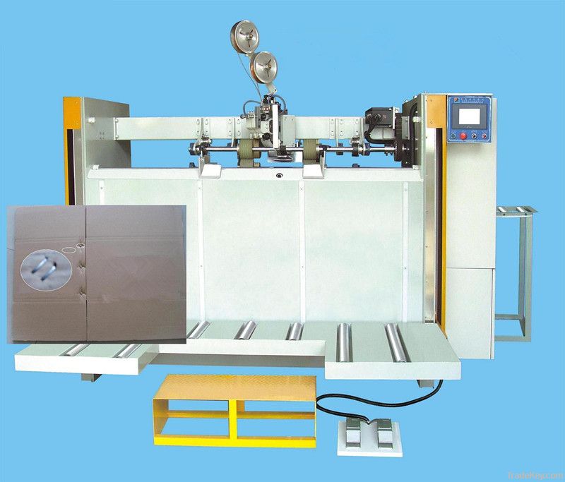 Semi-auto stitching carton machine