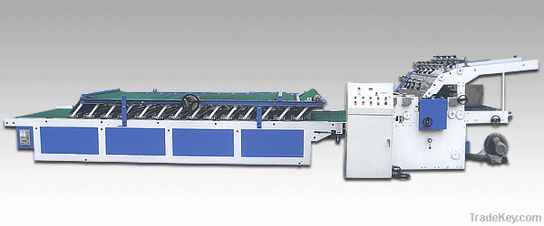 Semi-auto flute laminator carton machine