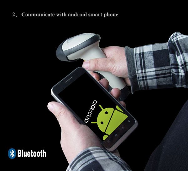 1D Laser wireless Bluetooth barcode scanner reader