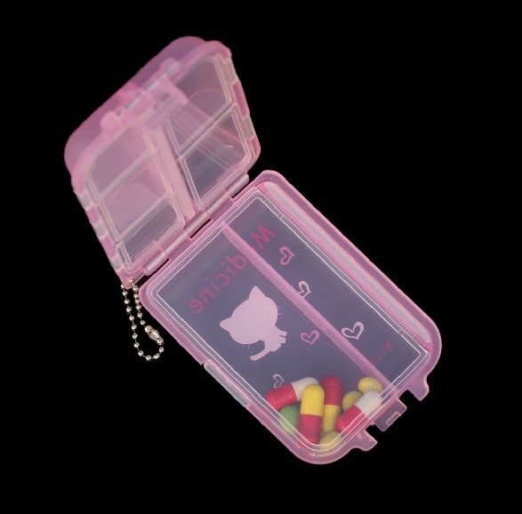 7 slot double sided pill box