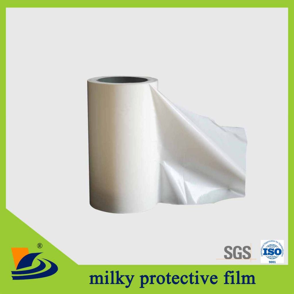 adhesion milky white PE protective film