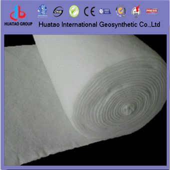 Filament sticking nonwoven geotextile fabric