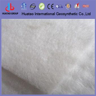 Filament sticking nonwoven geotextile fabric