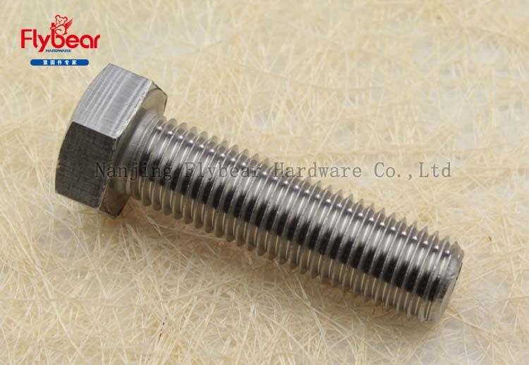 A4-80 hex bolt and nut