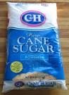 Refined Cane Sugar with white and red colo