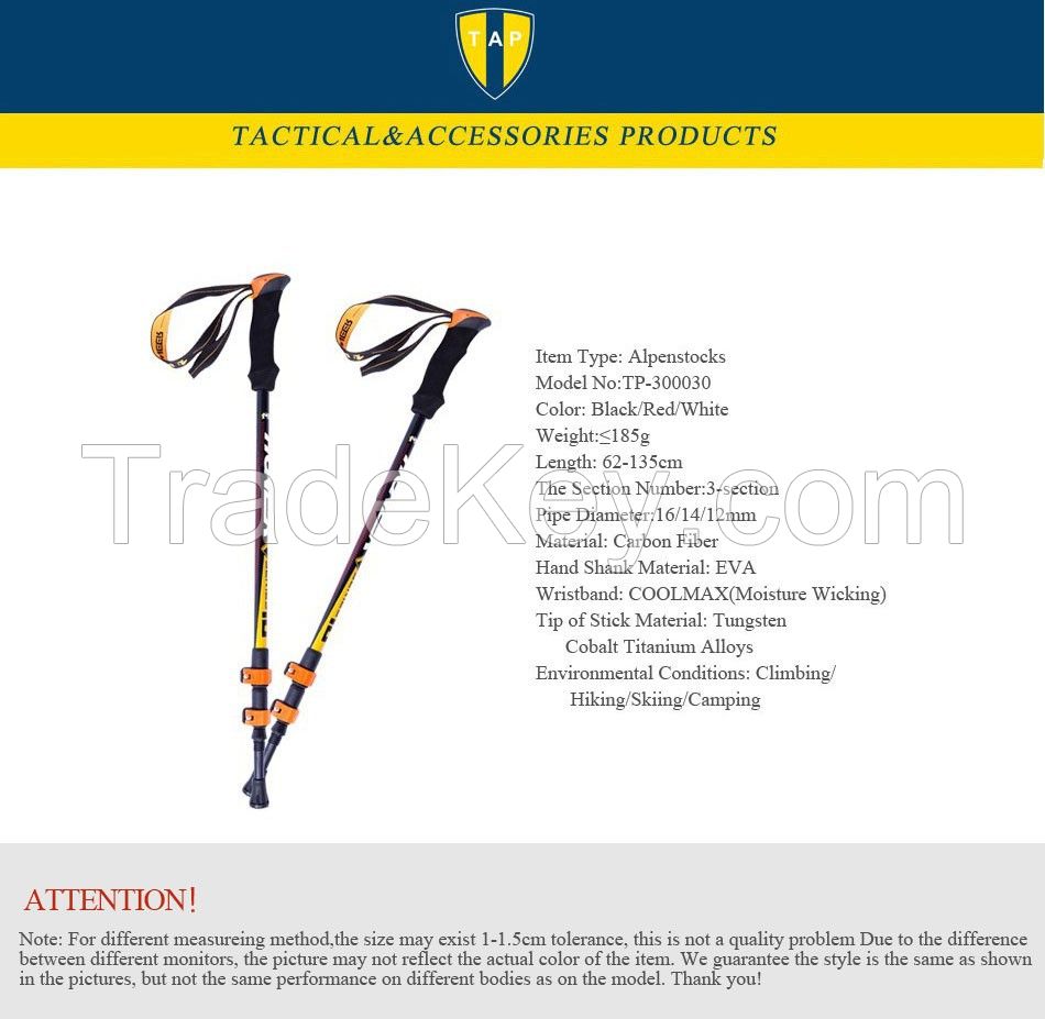 SOUS Pair of LOHAS 100%Carbon Fiber Lightweight Hiking Sticks | Walkin