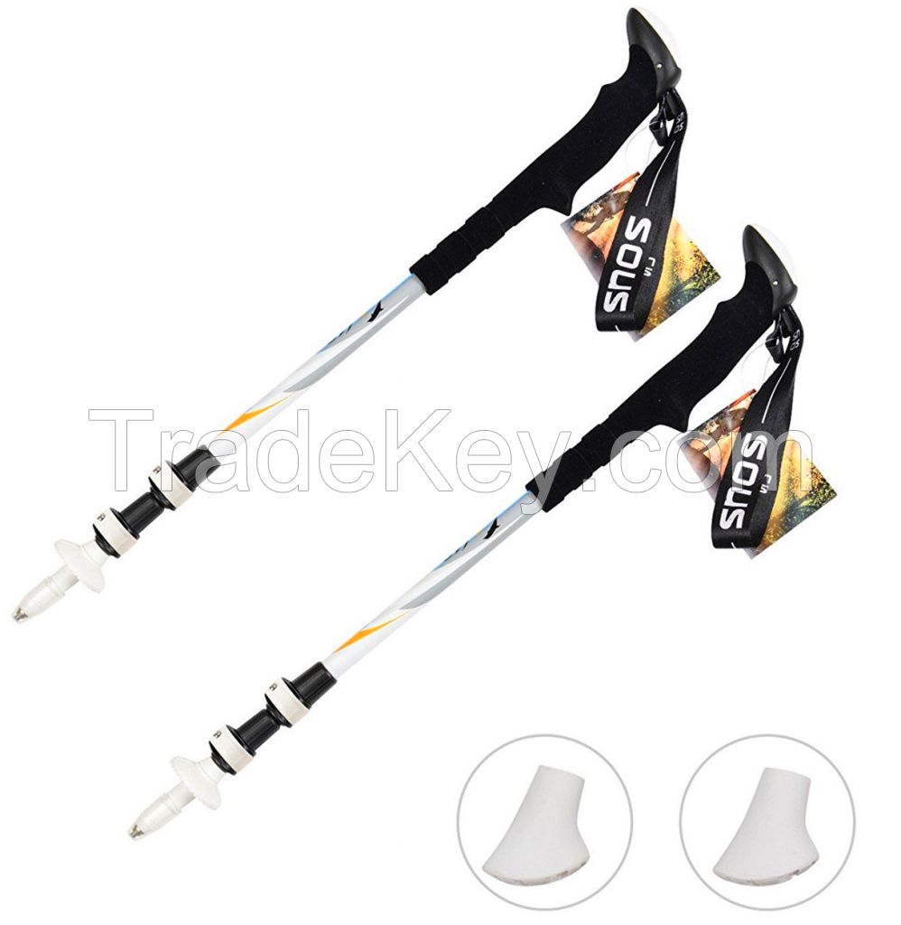 Sous Pair Of Lohas 100%carbon Fiber Lightweight Hiking Sticks | Walkin