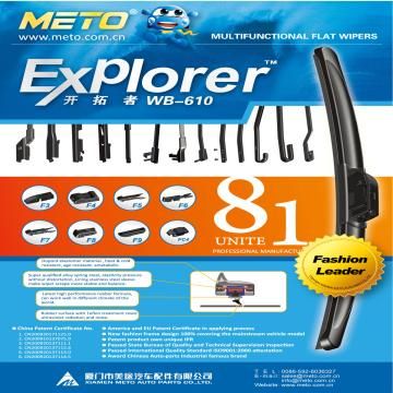 Universal Wiper Blade with Eight Adaptors WB-610