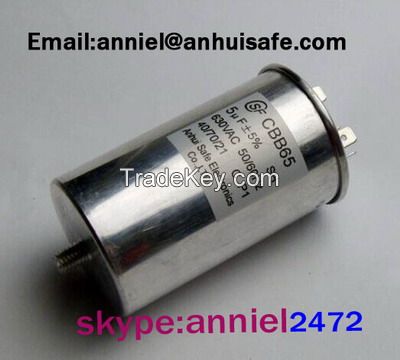 CBB65 ac motor run capacitor for air conditioner 55uf 450VAC low voltage high quality