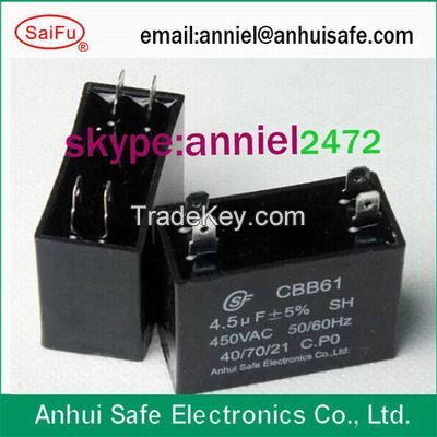 cbb61 black plastic case ac motor capacitor Supco Universal A/C Compressor cbb61 250V 450V