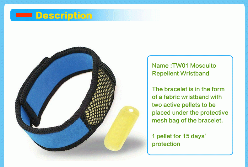 Mosquito repellent bracelets with natural oil
