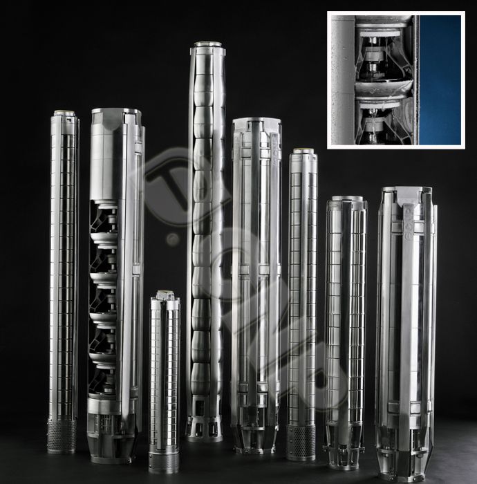 SJ Stainless steel multistage deep-well submersible pump