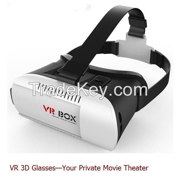 3D VR BOX 2.0 Virtual Reality Headset Glasses For 4~6 inch Smartphones