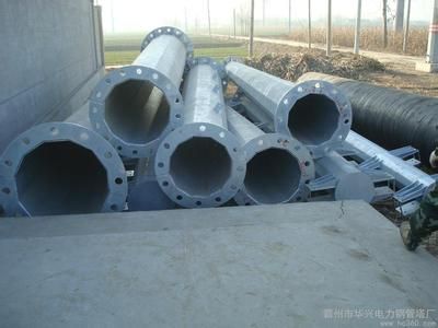 Hot dip galvanized steel  poles