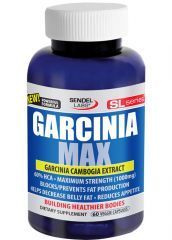 Garcinia Max, pure Garcinia Cambogia extract with added potassium and 60% HCA. 1000 mg.