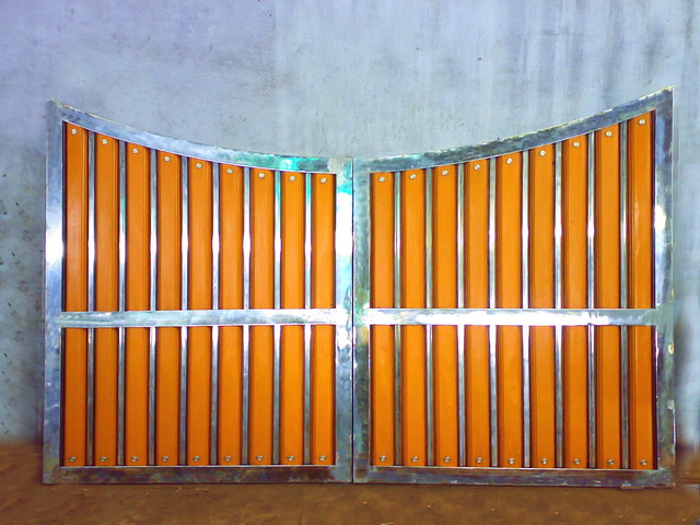steel wood gate