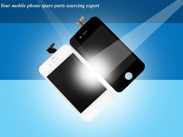 LCD With Touch Screen Digitizer Assembly for Iphone 4s with White and Black