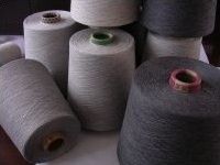 Top Dyed Cotton/Polyester Melange Yarn Heather grey