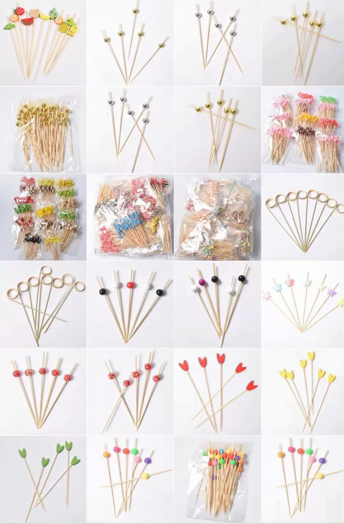 bamboo toothpicks, bamboo knotted picks