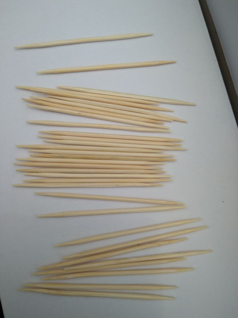 bamboo toothpicks, bamboo knotted picks