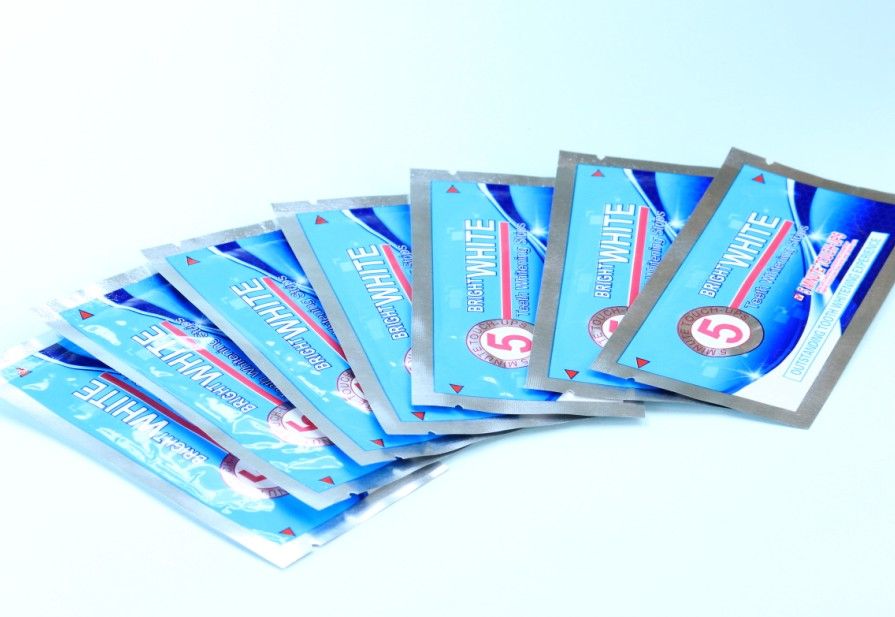 bright smile teeth whitening strips,professional dental white strips,0.1%.-12% HP strips ,viscous gel,mint flavor,CE approval 