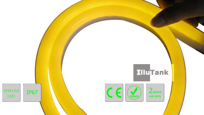 LED neon rope in flexible, drive in AC110/220V, driver free solution