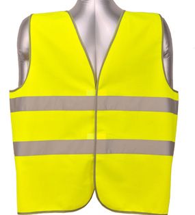 Cheap EN471 class 2 100% polyester high visibility safety vest