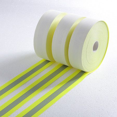 Fluoresent yellow reflective tape