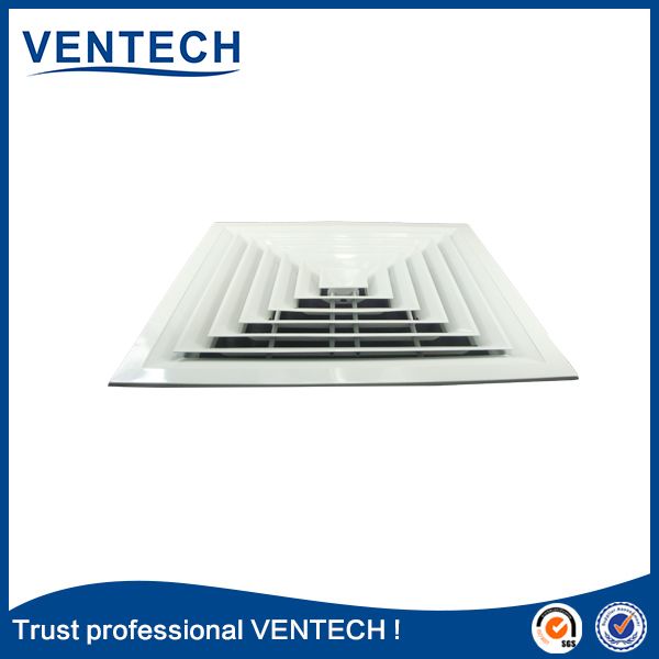 Square ceiling air diffuser