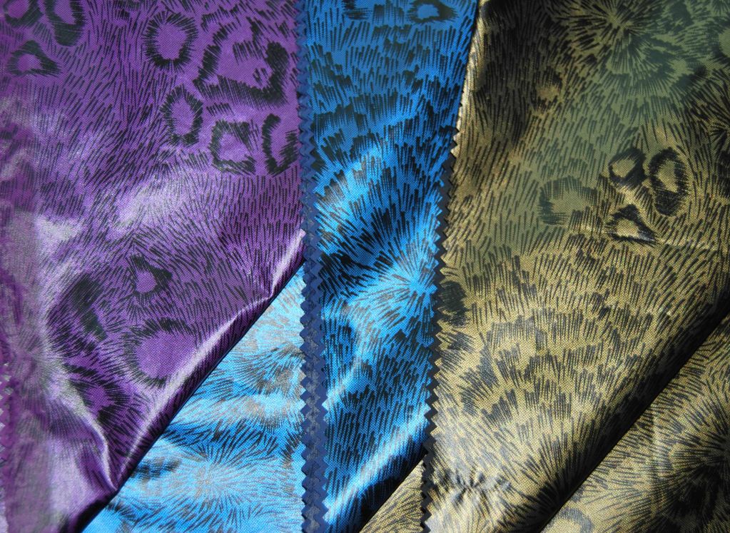 290T PU Two-tone Circle Coating Taffeta Sportswear Fabric 