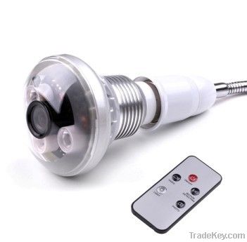 Bulb CCTV DVR HD 720P IR Camera H.264 SD-card camera light camera