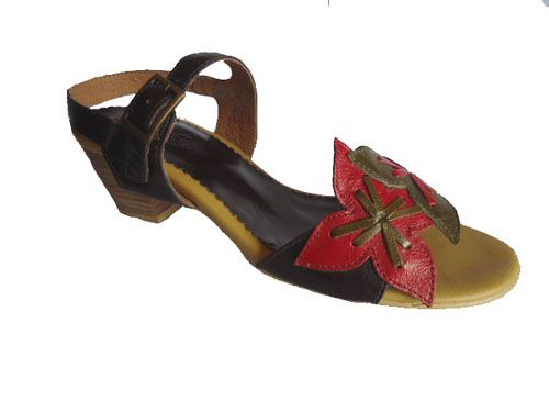 women sandals leather beige europe style E308